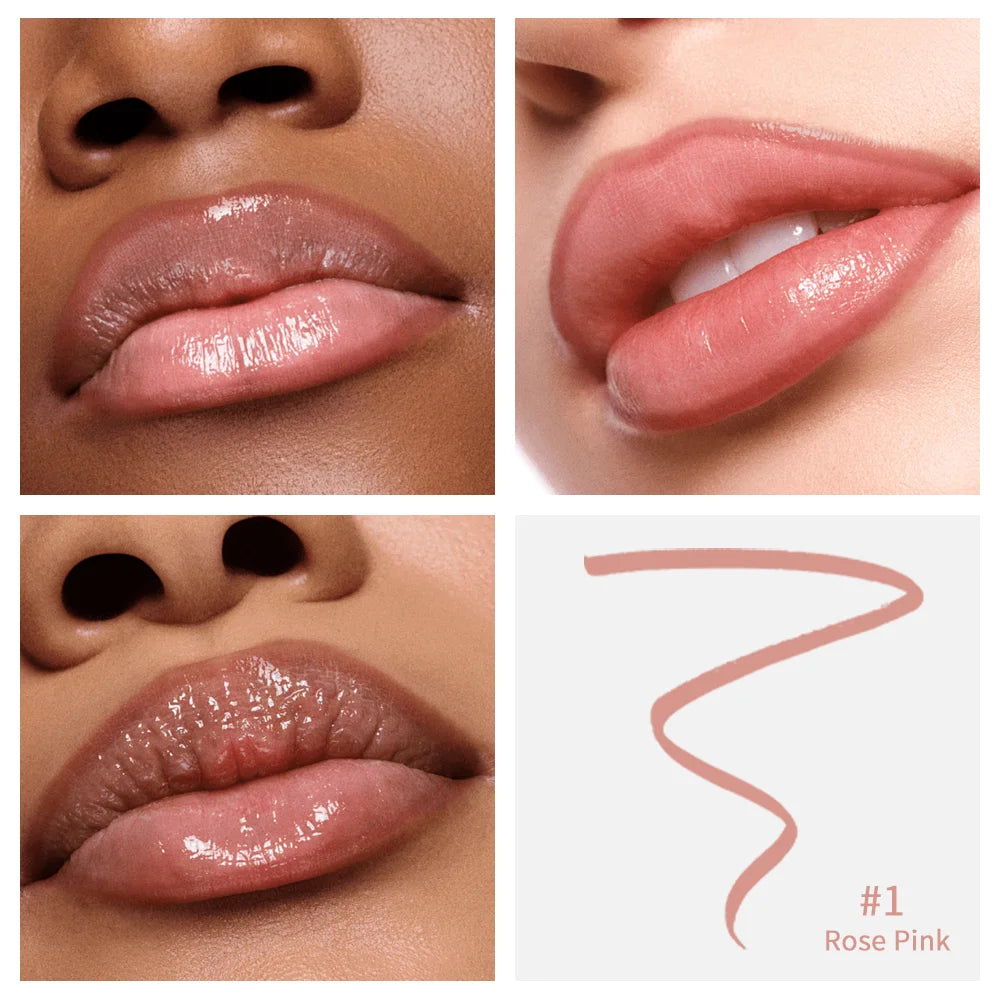 Peel off Lip Liner Tattoo Long Lasting Waterproof Peel off Lip Stain Semi-Permanent Matte Lip Stick Girls and Women